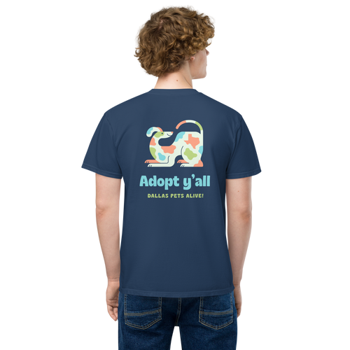 Adopt Y'all Dog T-Shirt with Pocket