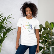 Load image into Gallery viewer, Adopt Y&#39;all Texas Rainbow T-Shirt