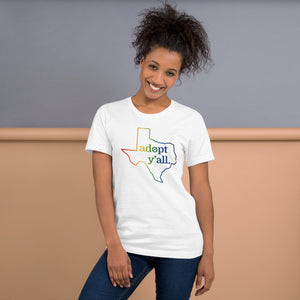 Rainbow Adopt Y'all Unisex Tee