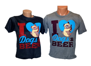 I ♡ Dogs & Beer T-Shirt